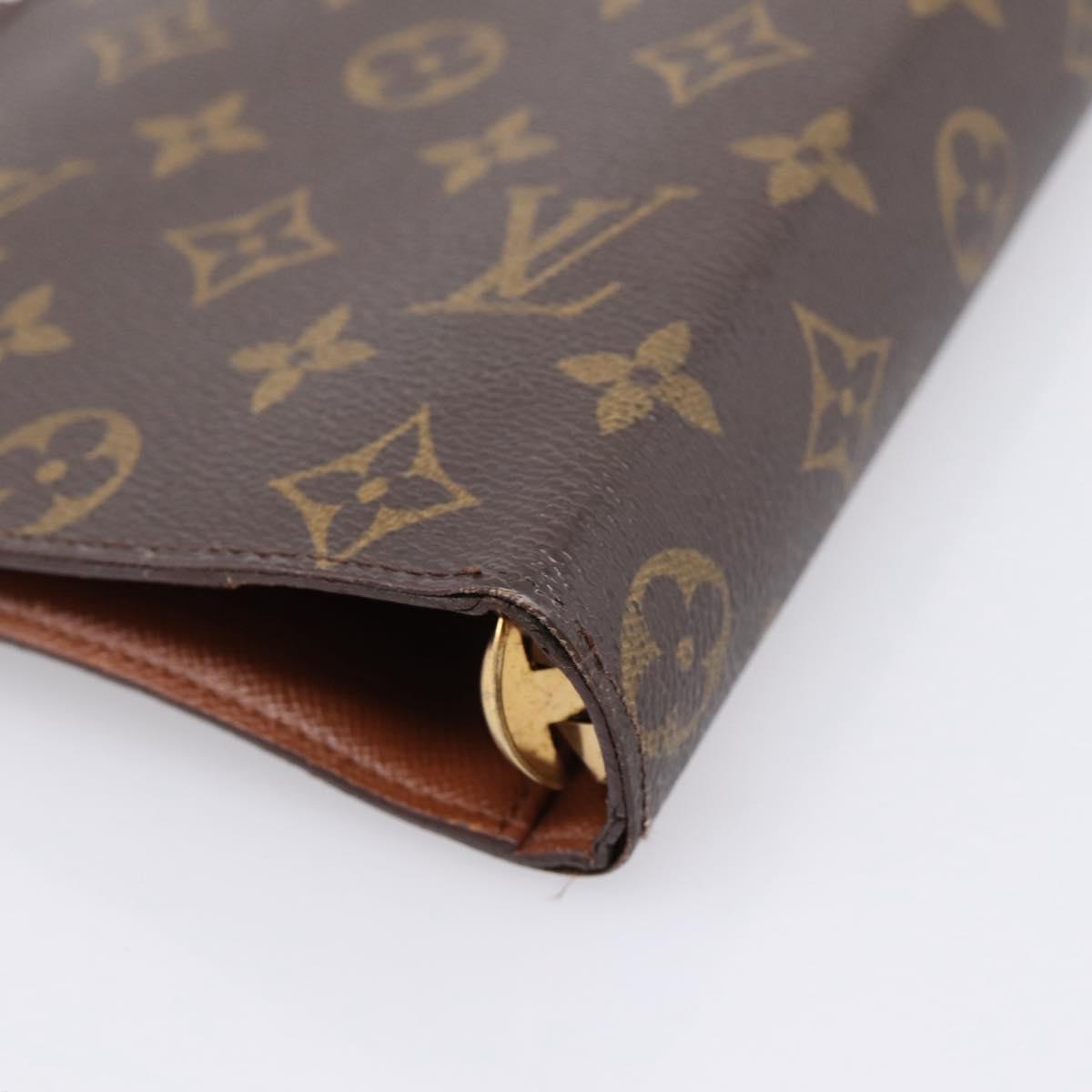LOUIS VUITTON Monogram Agenda MM Day Planner Cover R20105 LV Auth mr3007
