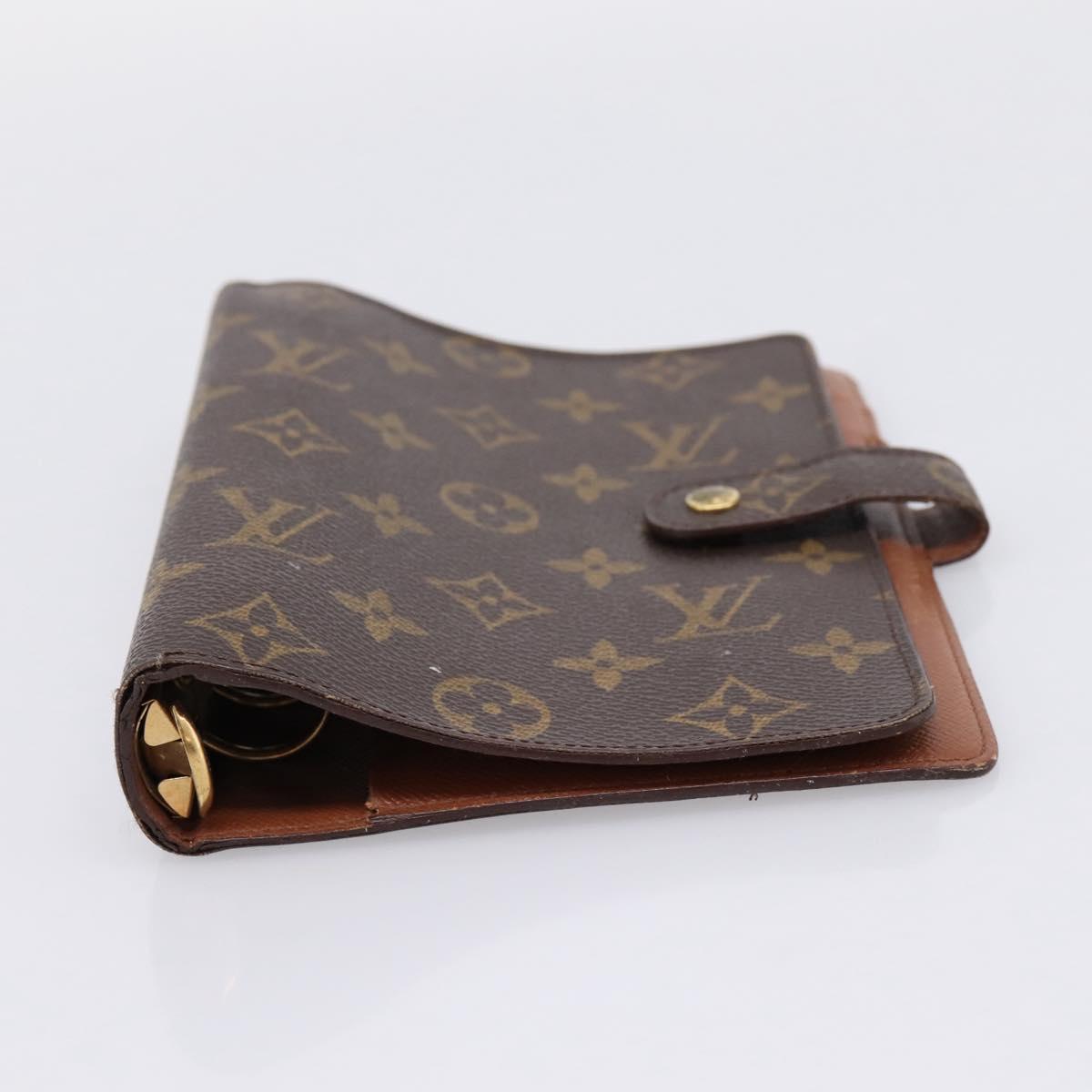 LOUIS VUITTON Monogram Agenda MM Day Planner Cover R20105 LV Auth mr3007