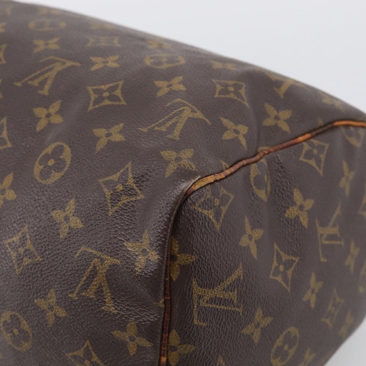 LOUIS VUITTON Monogram Speedy 30 Hand Bag M41526 LV Auth mr3009
