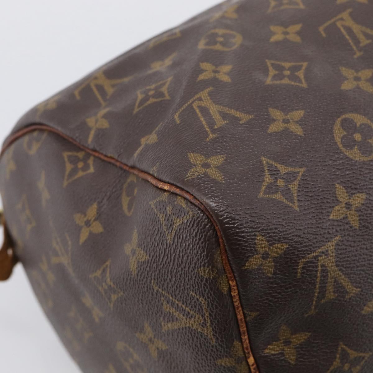 LOUIS VUITTON Monogram Speedy 30 Hand Bag M41526 LV Auth mr3009
