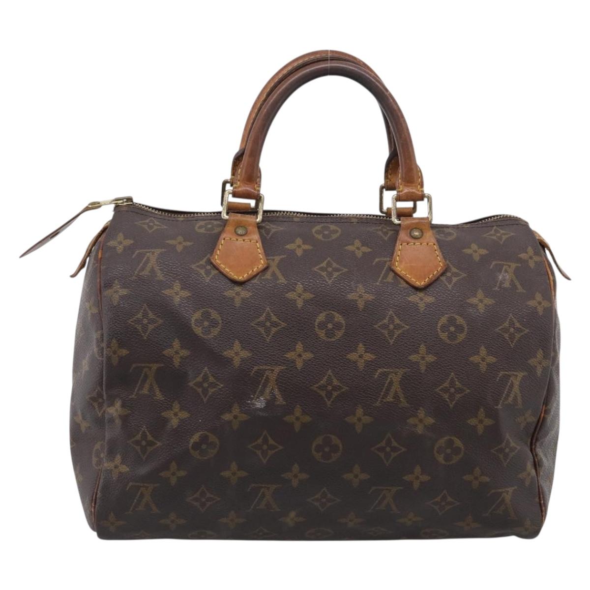LOUIS VUITTON Monogram Speedy 30 Hand Bag M41526 LV Auth mr3009