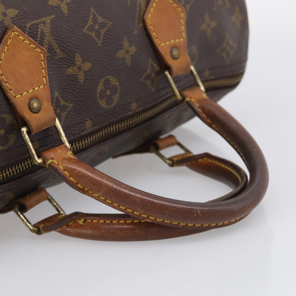 LOUIS VUITTON Monogram Speedy 30 Hand Bag M41526 LV Auth mr3009