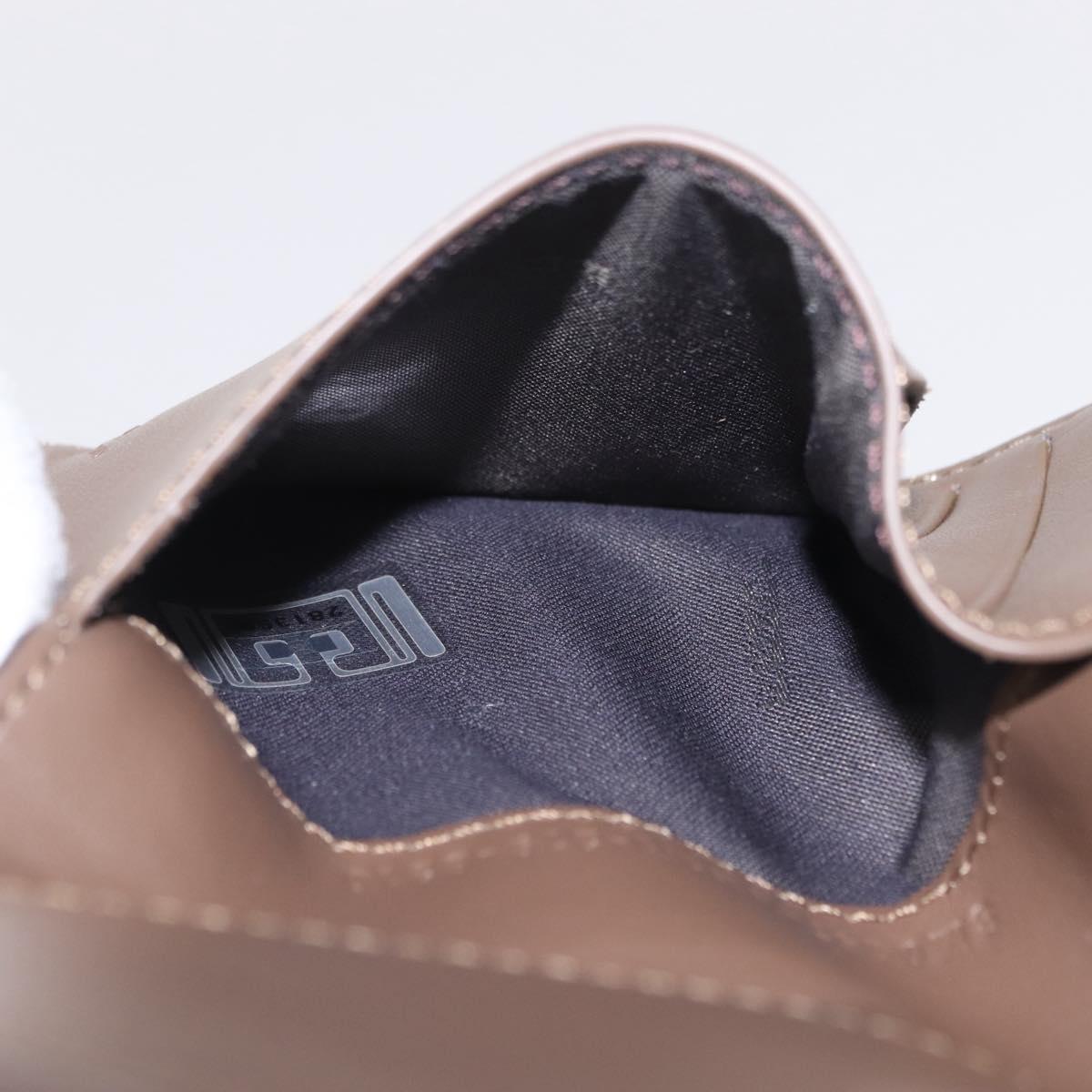 FENDI Zucchino Wallet PVC Brown Gold Tone 8M0447 Auth mr3010V