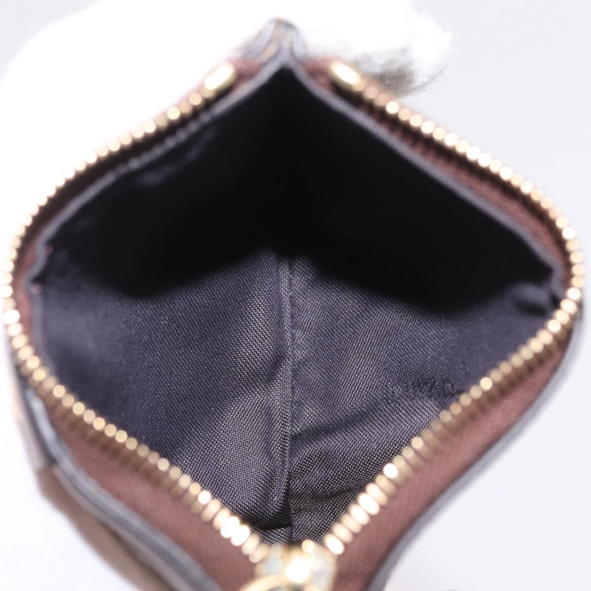 FENDI Zucchino Wallet PVC Brown Gold Tone 8M0447 Auth mr3010V
