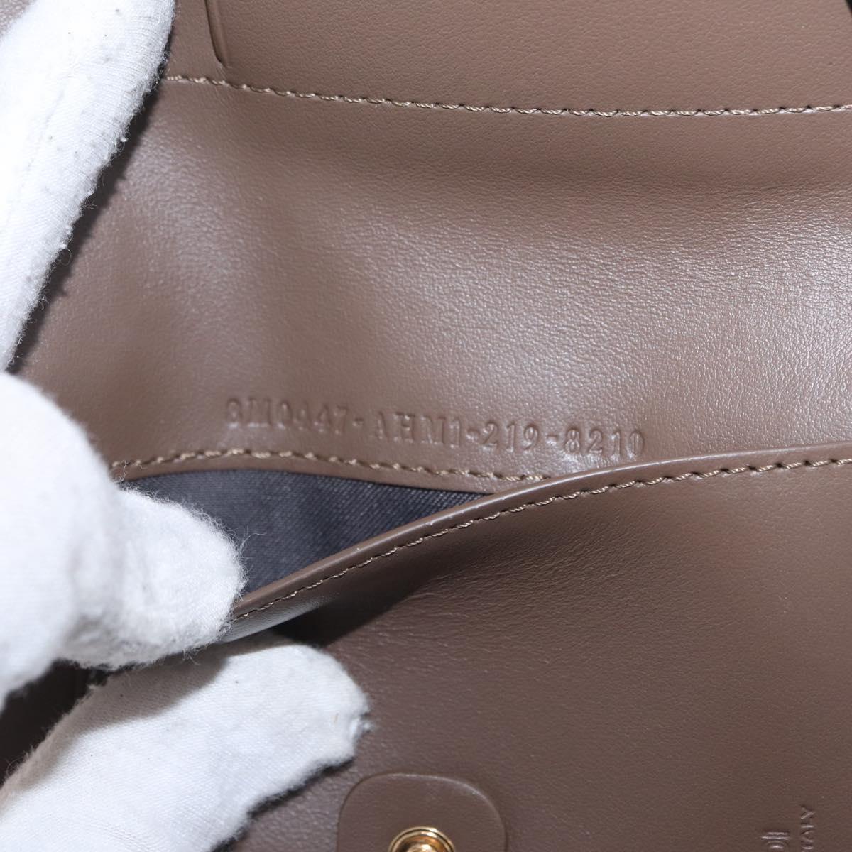 FENDI Zucchino Wallet PVC Brown Gold Tone 8M0447 Auth mr3010V