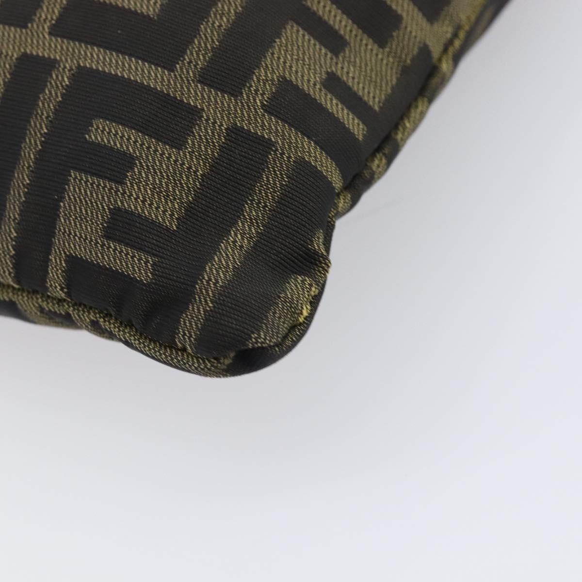 FENDI Zucca Canvas Hand Bag Brown Auth mr3027
