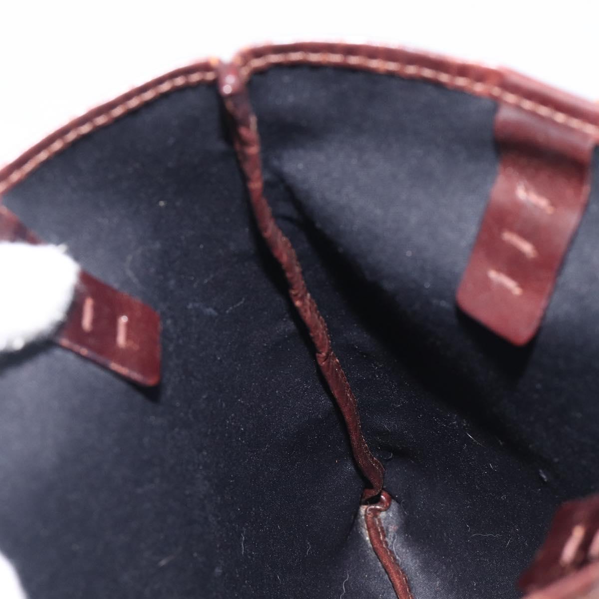 FENDI Zucca Canvas Hand Bag Brown Auth mr3027