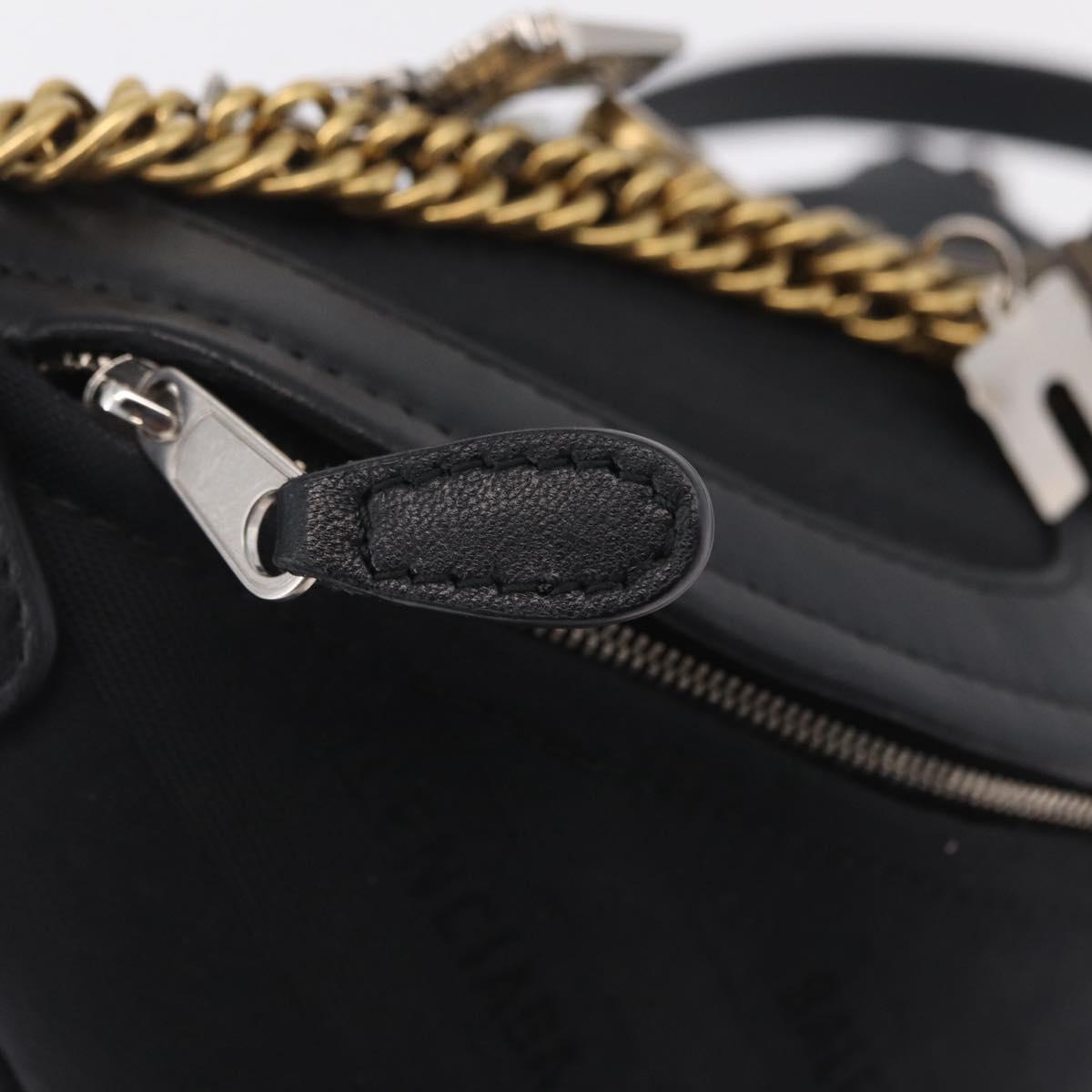 BALENCIAGA Souvenir Body Bag Leather Black Silver 531550 Auth mr3029A