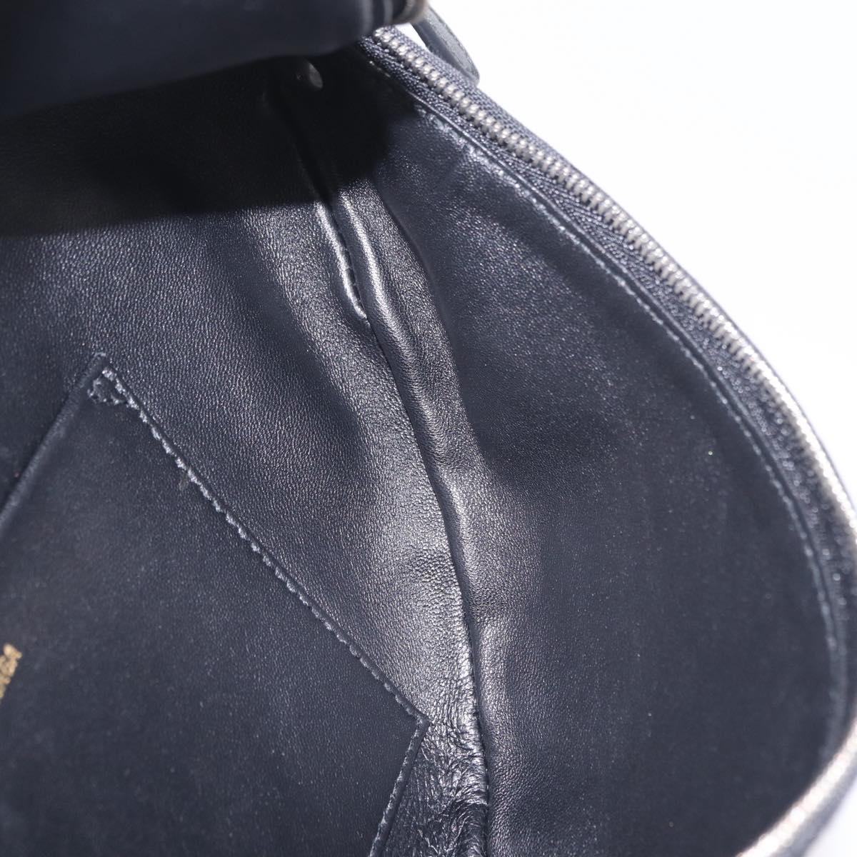 BALENCIAGA Souvenir Body Bag Leather Black Silver 531550 Auth mr3029A
