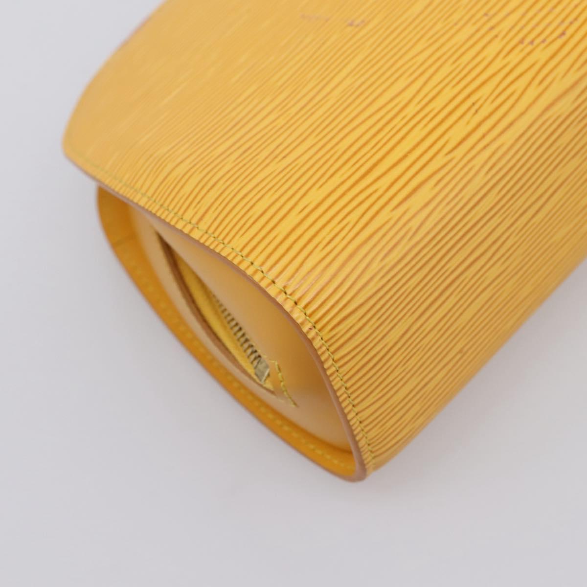 LOUIS VUITTON Epi Dauphine GM Pouch Yellow M48439 LV Auth mr3032