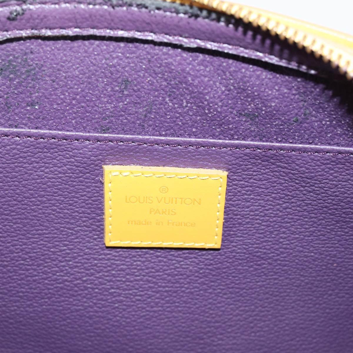 LOUIS VUITTON Epi Dauphine GM Pouch Yellow M48439 LV Auth mr3032