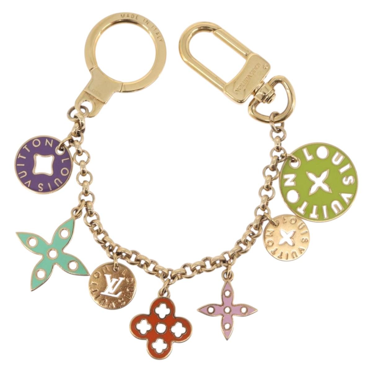 LOUIS VUITTON Porte Cles Chainne Looping Metal Multicolor M66005 LV Auth mr3034A