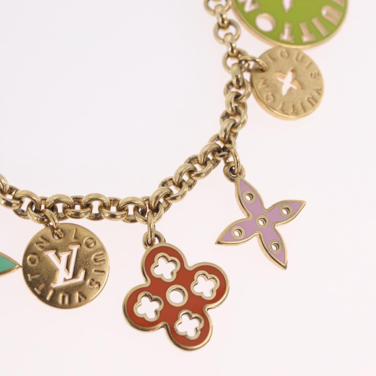 LOUIS VUITTON Porte Cles Chainne Looping Metal Multicolor M66005 LV Auth mr3034A