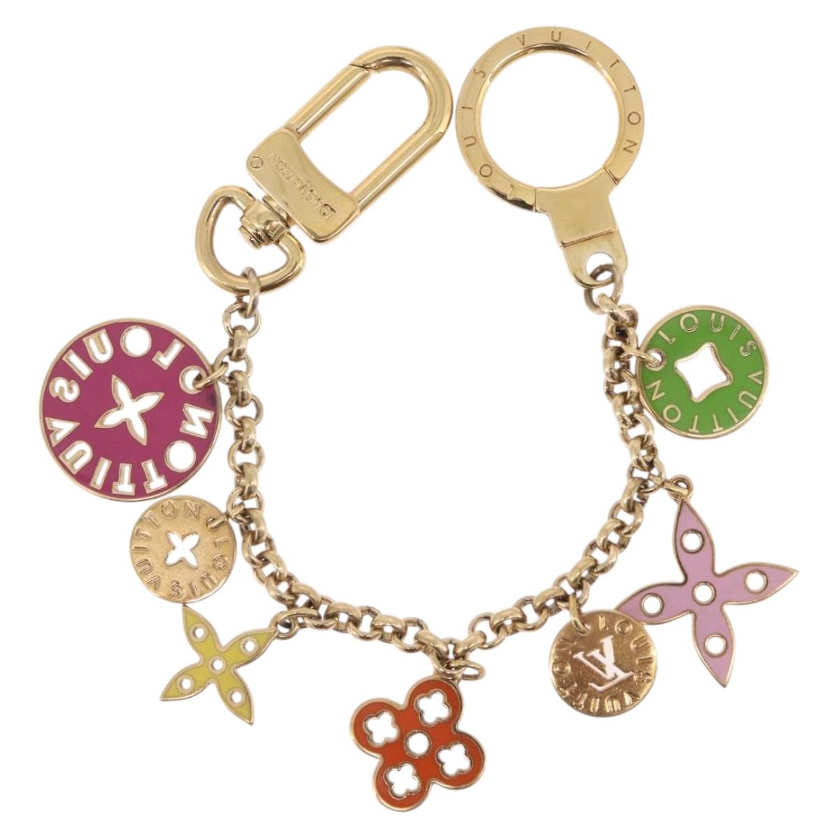 LOUIS VUITTON Porte Cles Chainne Looping Metal Multicolor M66005 LV Auth mr3034A