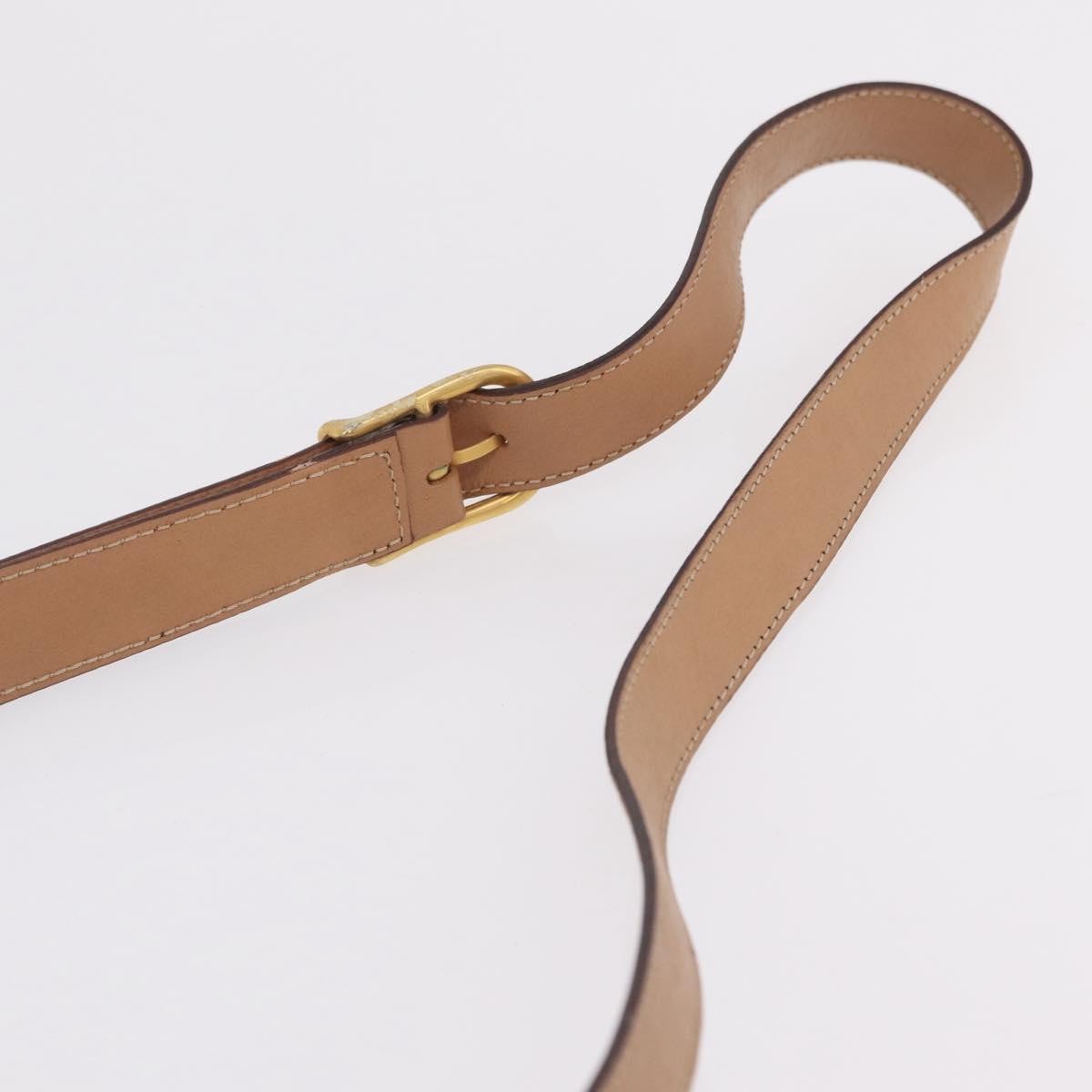 CELINE Macadam Shoulder Bag PVC Brown Gold Tone Auth mr3037A