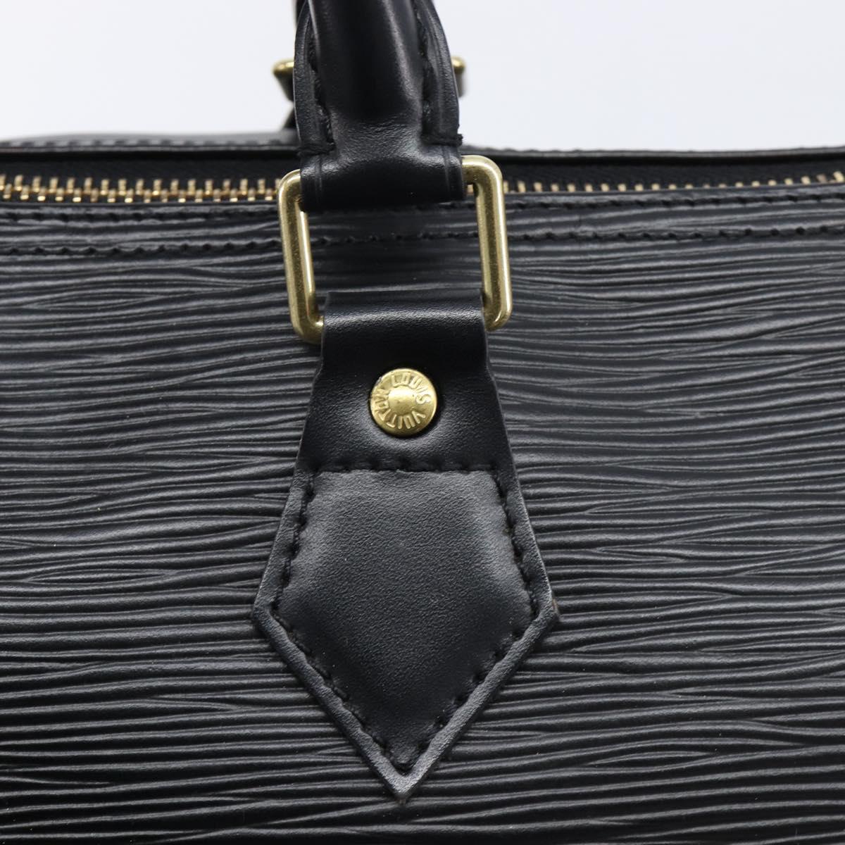 LOUIS VUITTON Epi Speedy 30 Hand Bag Noir black M43002 LV Auth mr3042V