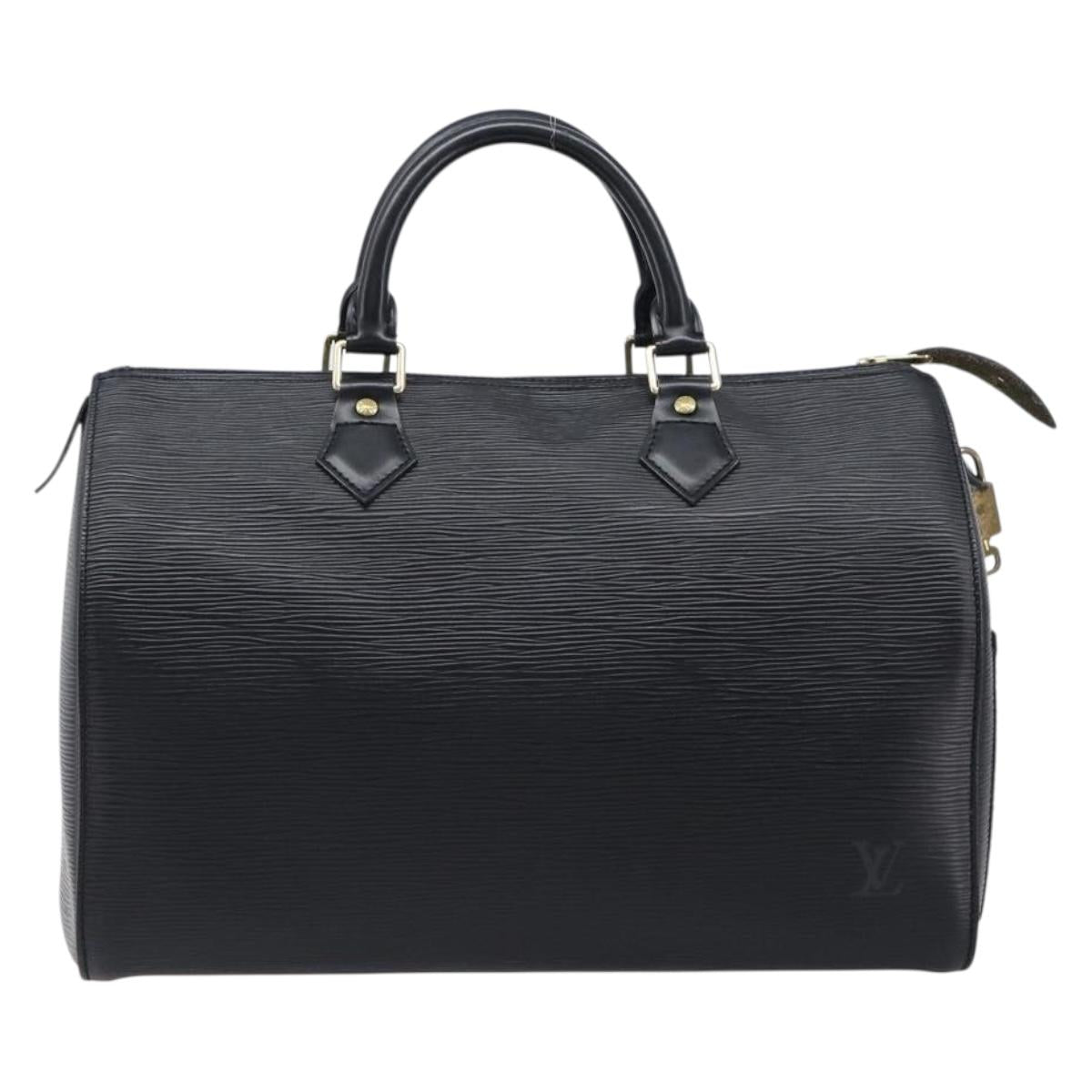 LOUIS VUITTON Epi Speedy 30 Hand Bag Noir black M43002 LV Auth mr3042V