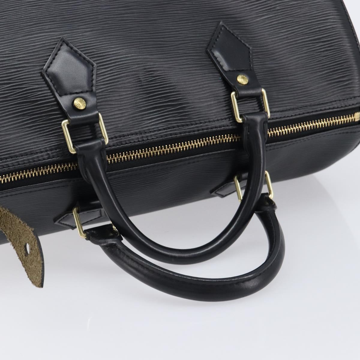 LOUIS VUITTON Epi Speedy 30 Hand Bag Noir black M43002 LV Auth mr3042V