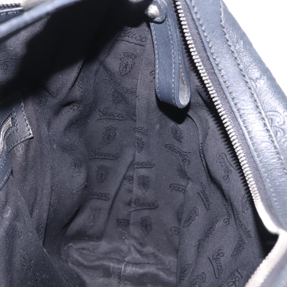 GUCCI GuccissimaGG Shoulder Bag Leather 2way Black Silver 232961 Auth mr3044A