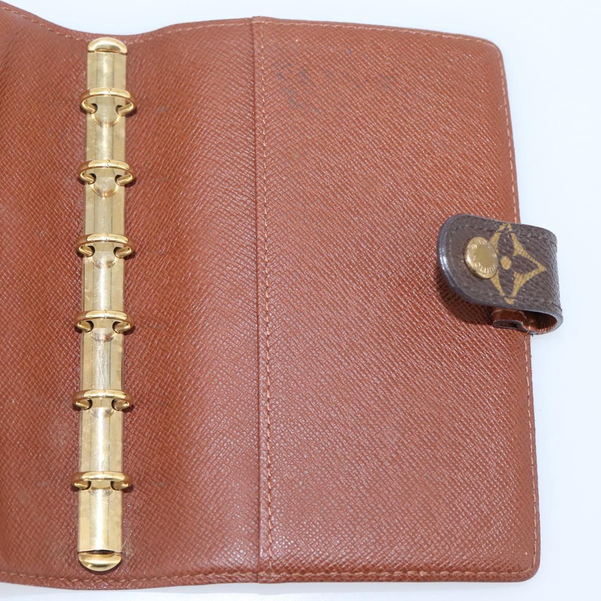 LOUIS VUITTON Monogram Agenda PM Day Planner Cover R20005 LV Auth mr3045