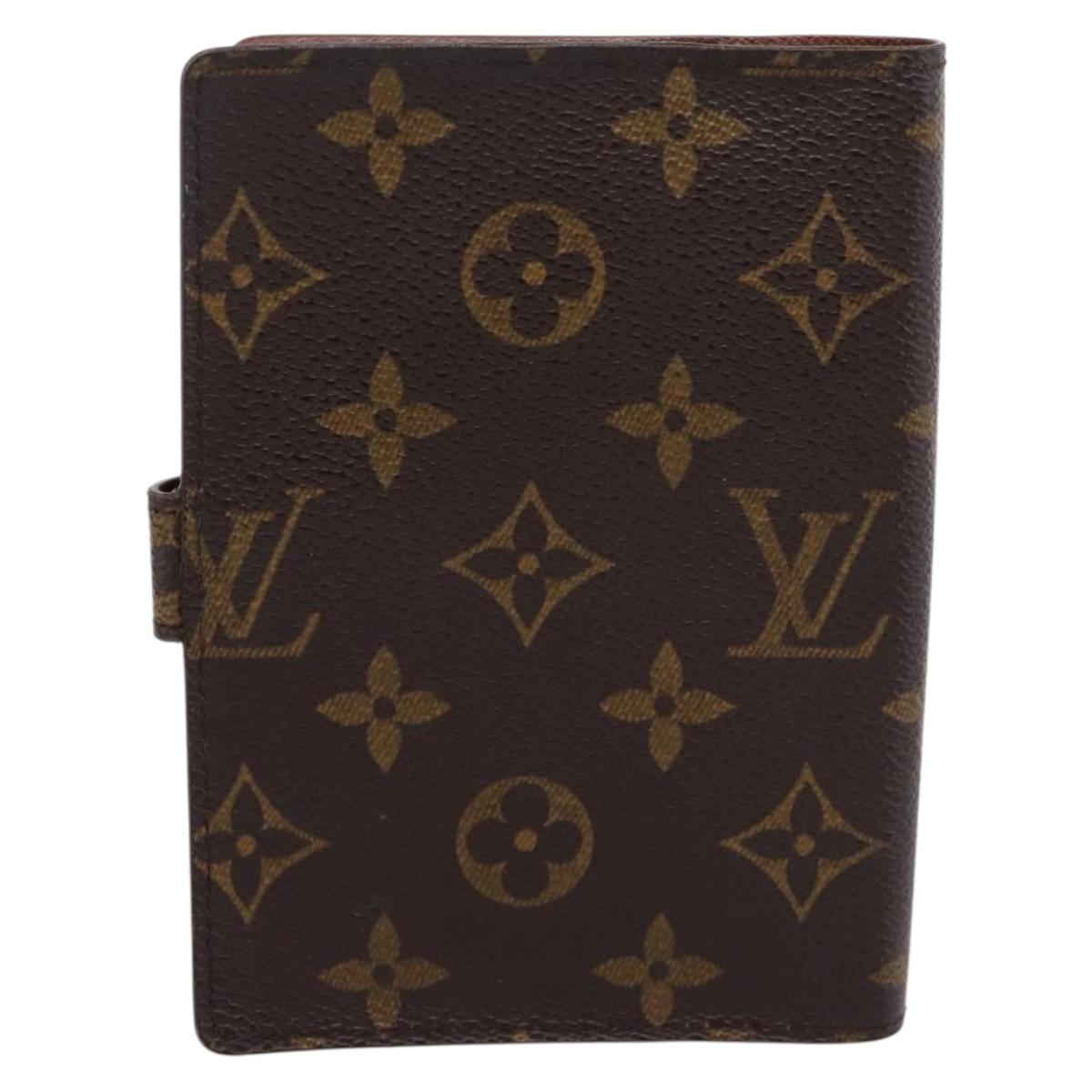 LOUIS VUITTON Monogram Agenda PM Day Planner Cover R20005 LV Auth mr3045