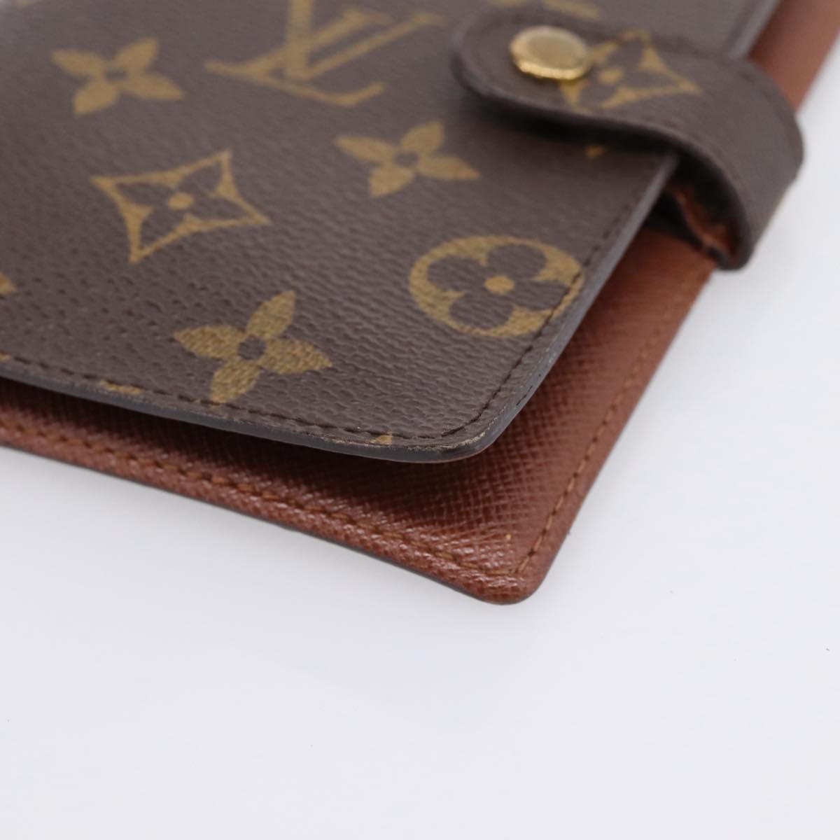 LOUIS VUITTON Monogram Agenda PM Day Planner Cover R20005 LV Auth mr3045