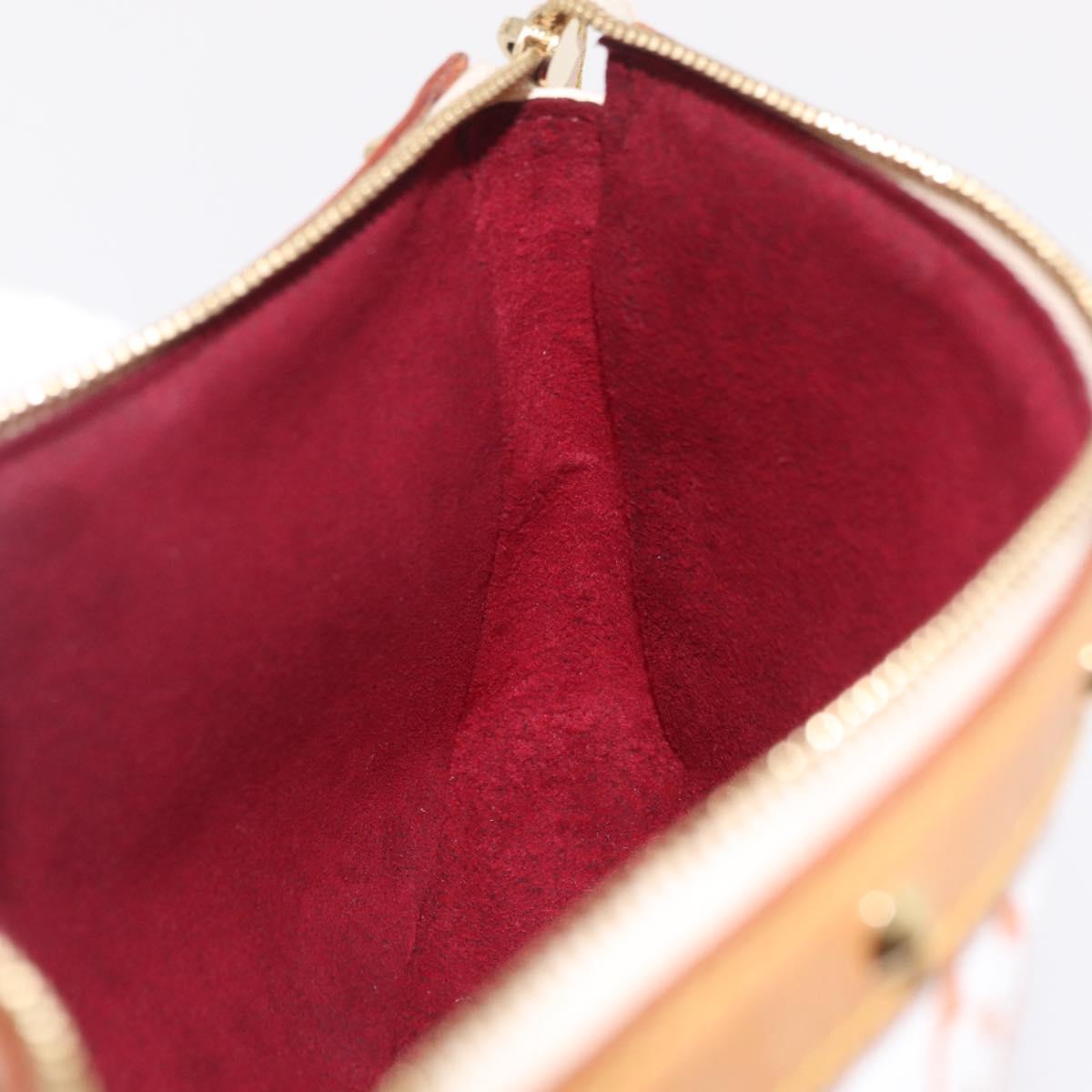 LOUIS VUITTON Monogram Multicolor Pochette Accessoires White M92649 Auth mr3053V