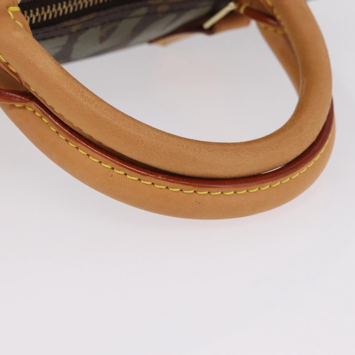 LOUIS VUITTON Monogram Graffiti Speedy 30 Hand Bag Khaki M92194 LV Auth mr3054SAV