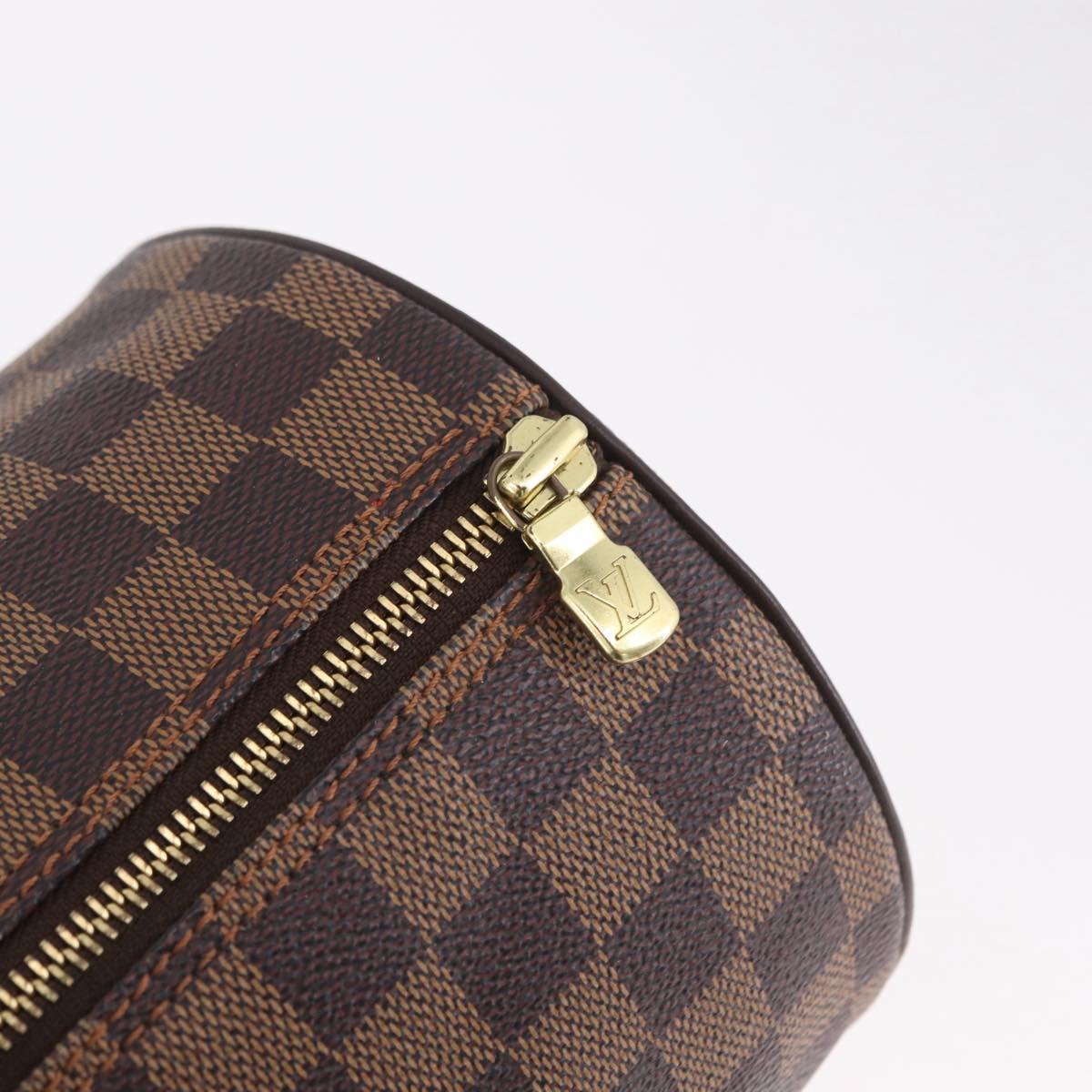 LOUIS VUITTON Damier Ebene Papillon 30 Hand Bag N51303 LV Auth mr3061V