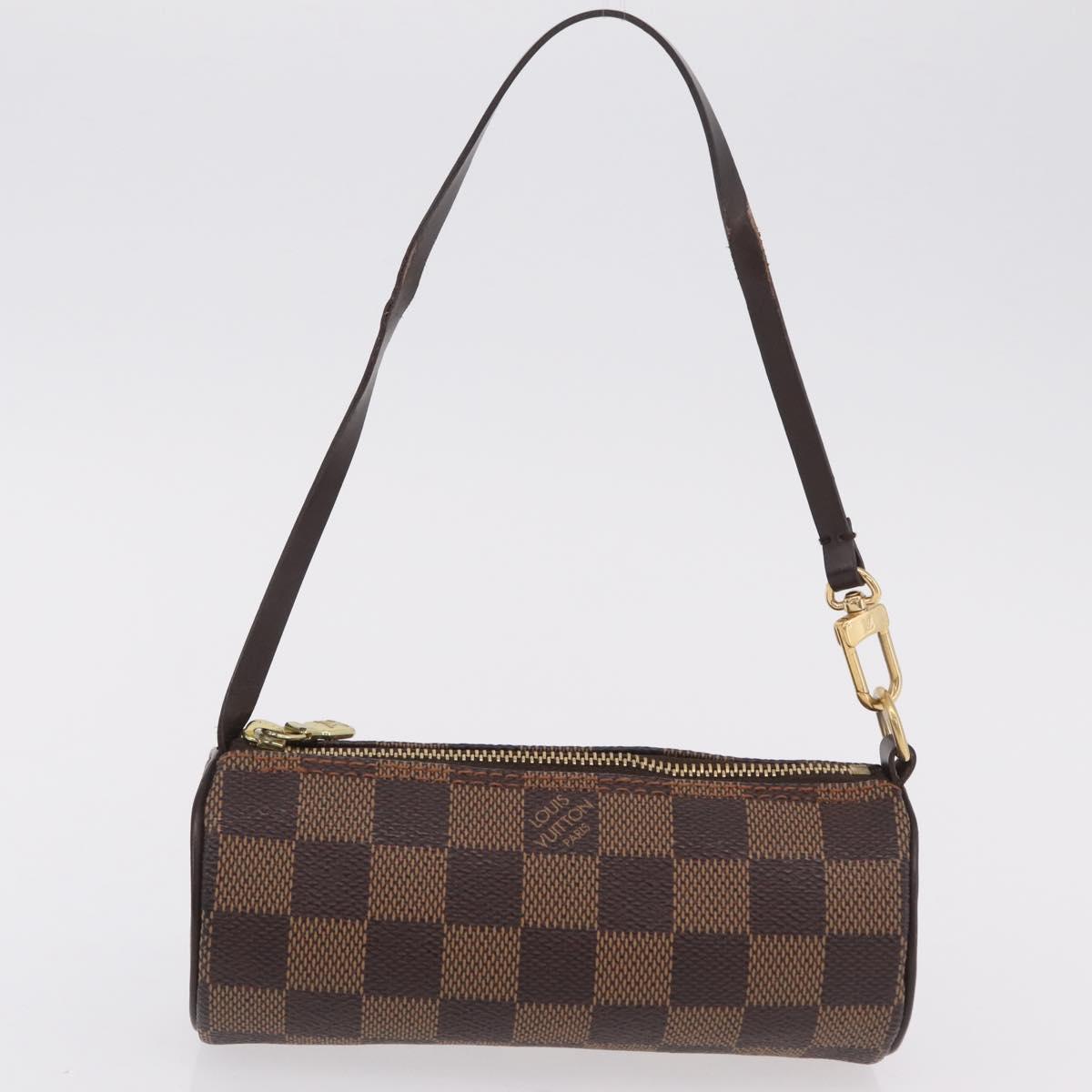 LOUIS VUITTON Damier Ebene Papillon 30 Hand Bag N51303 LV Auth mr3061V