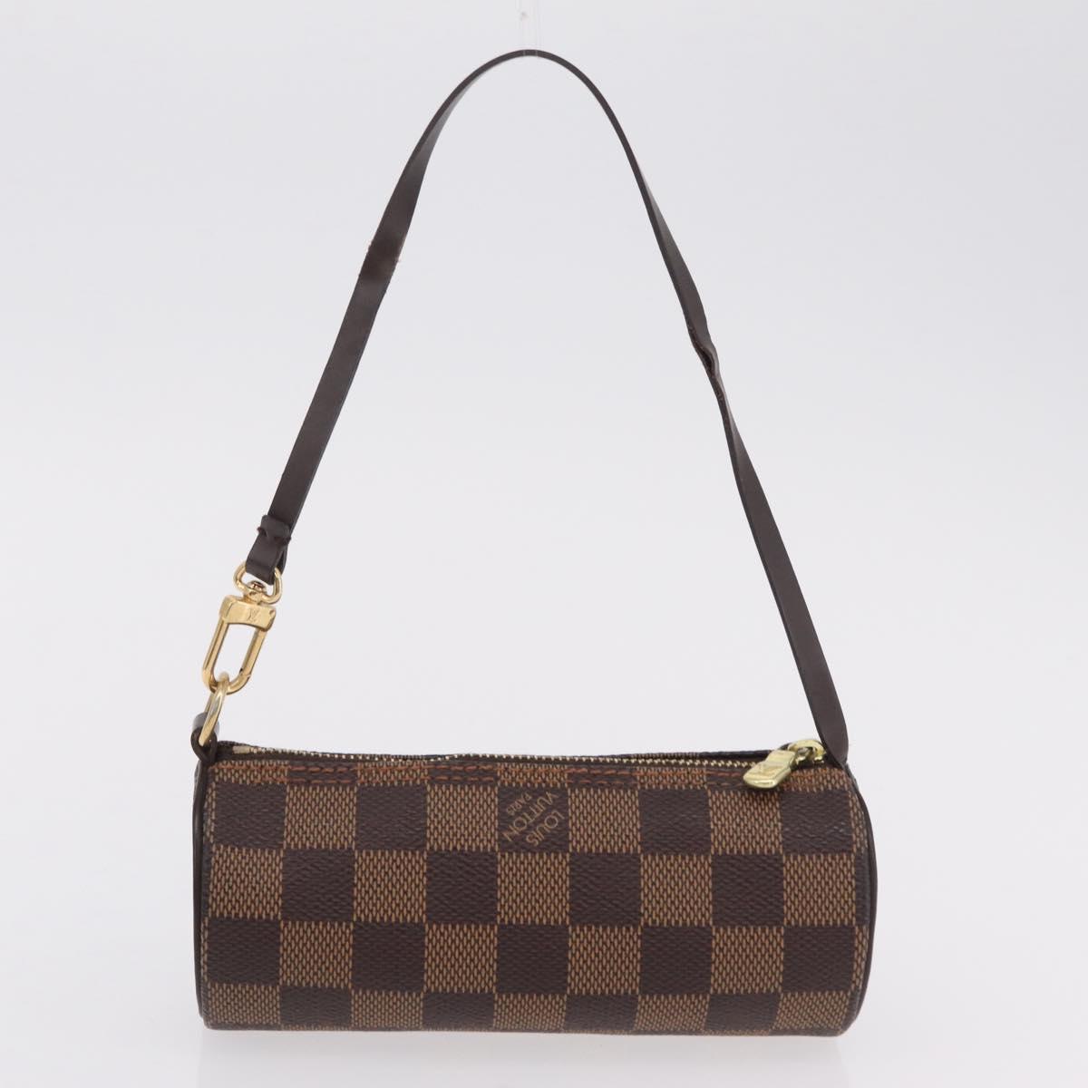 LOUIS VUITTON Damier Ebene Papillon 30 Hand Bag N51303 LV Auth mr3061V