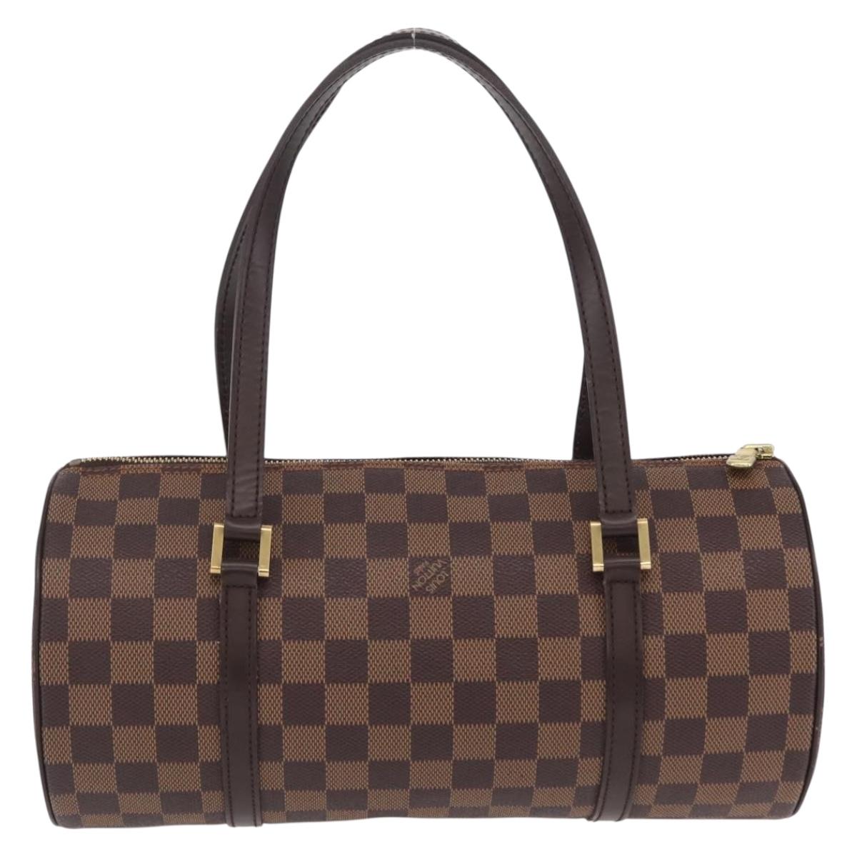 LOUIS VUITTON Damier Ebene Papillon 30 Hand Bag N51303 LV Auth mr3061V