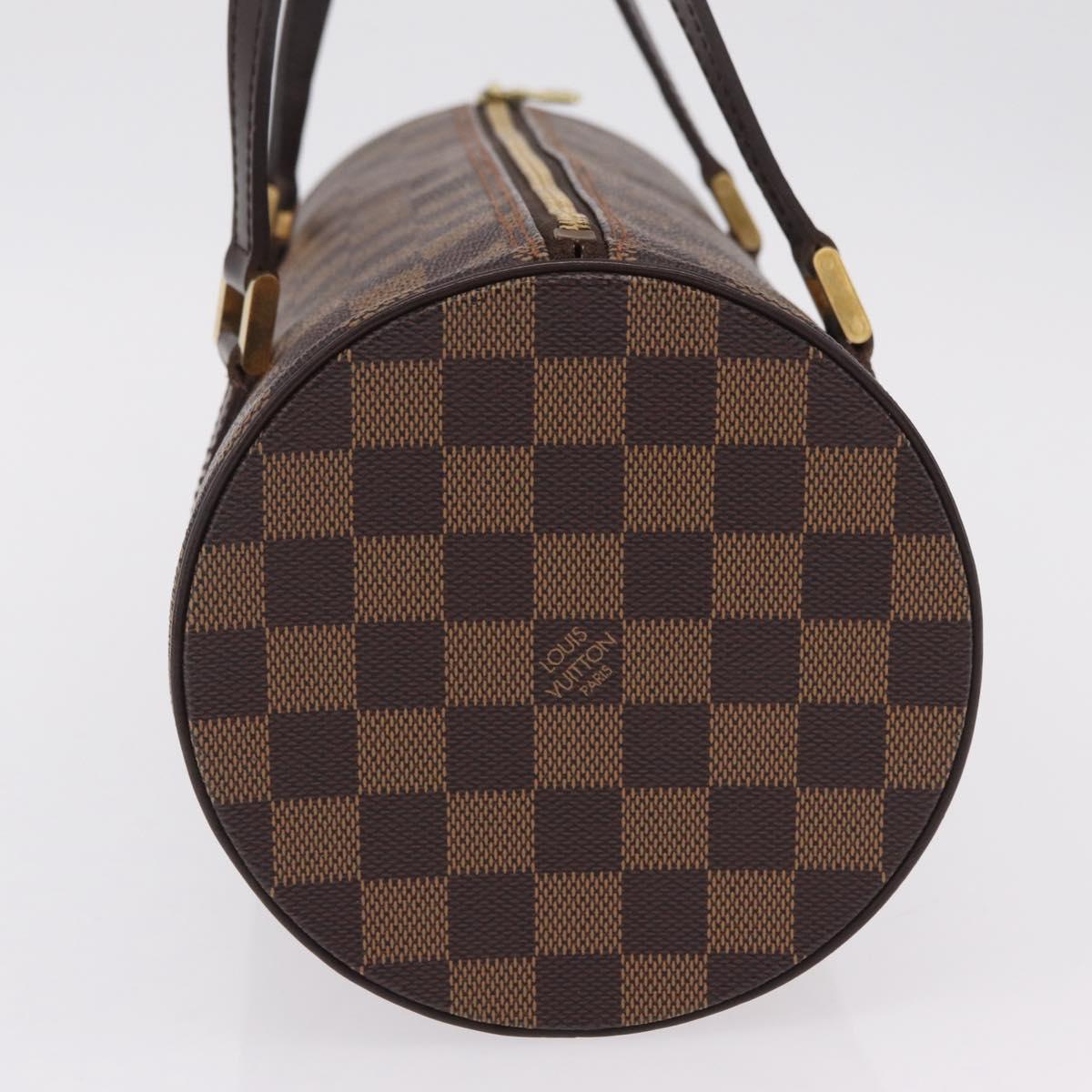 LOUIS VUITTON Damier Ebene Papillon 30 Hand Bag N51303 LV Auth mr3061V