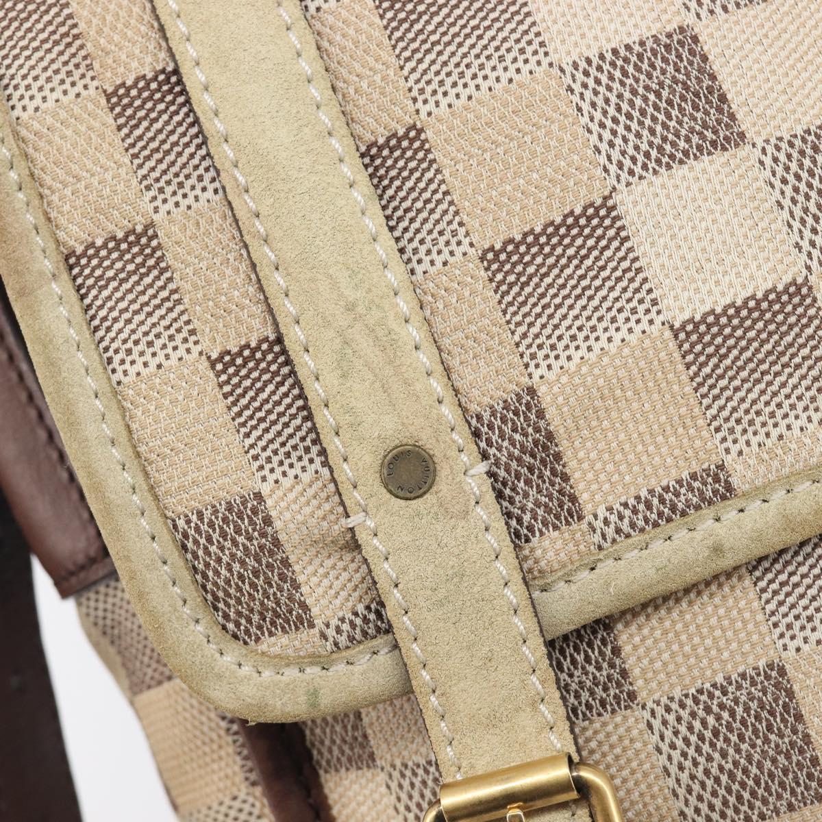 LOUIS VUITTON Damiern Trotteur Shoulder Bag White N48184 LV Auth mr3077