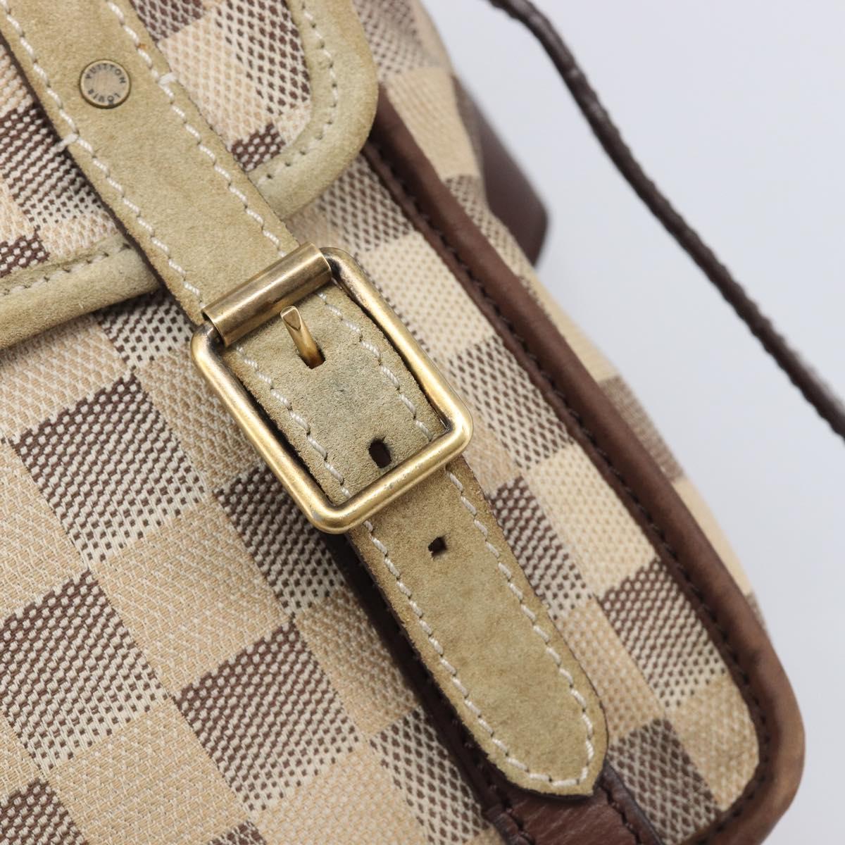 LOUIS VUITTON Damiern Trotteur Shoulder Bag White N48184 LV Auth mr3077