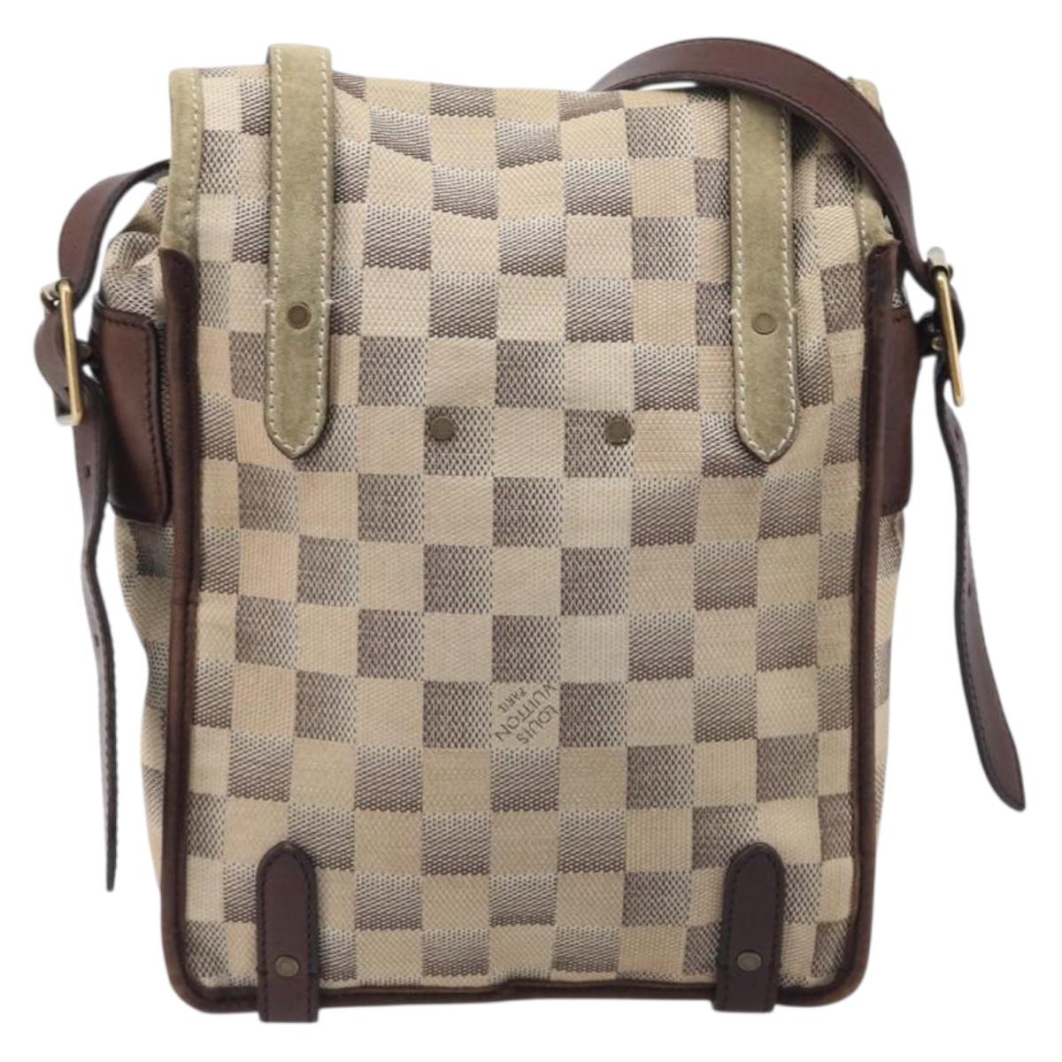 LOUIS VUITTON Damiern Trotteur Shoulder Bag White N48184 LV Auth mr3077