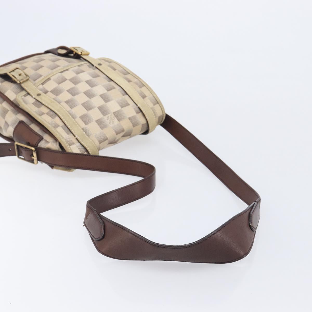 LOUIS VUITTON Damiern Trotteur Shoulder Bag White N48184 LV Auth mr3077