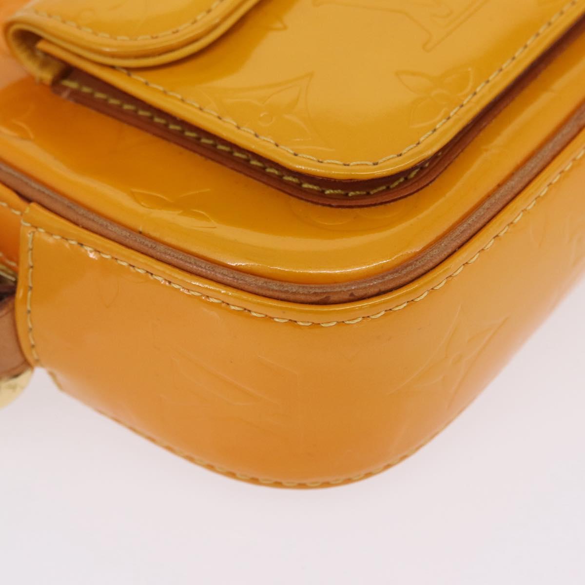 LOUIS VUITTON Monogram Vernis Christy MM Shoulder Bag Jaune M91108 Auth mr3084A