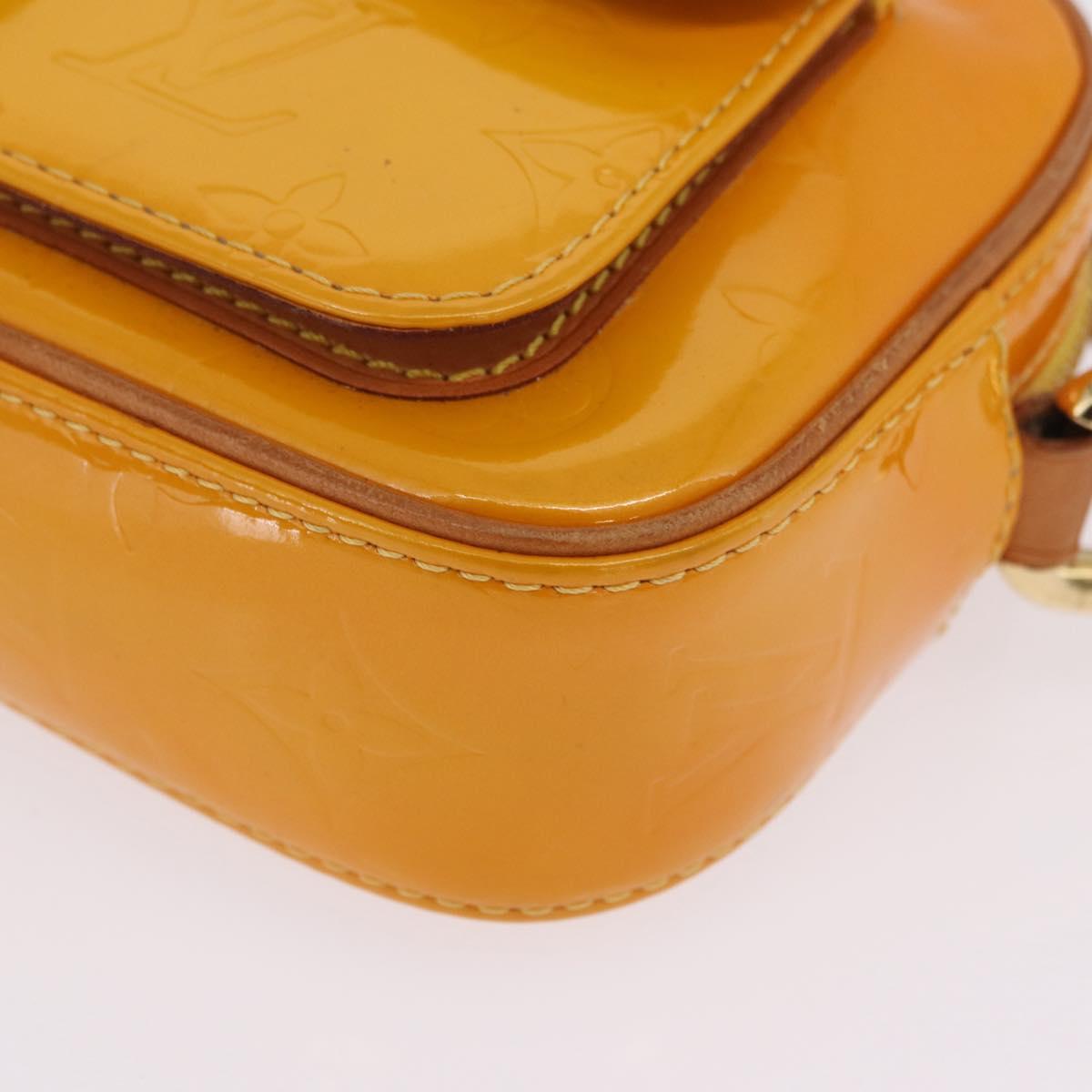 LOUIS VUITTON Monogram Vernis Christy MM Shoulder Bag Jaune M91108 Auth mr3084A
