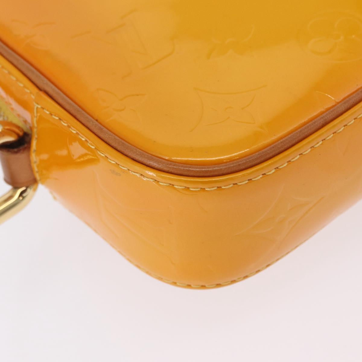 LOUIS VUITTON Monogram Vernis Christy MM Shoulder Bag Jaune M91108 Auth mr3084A