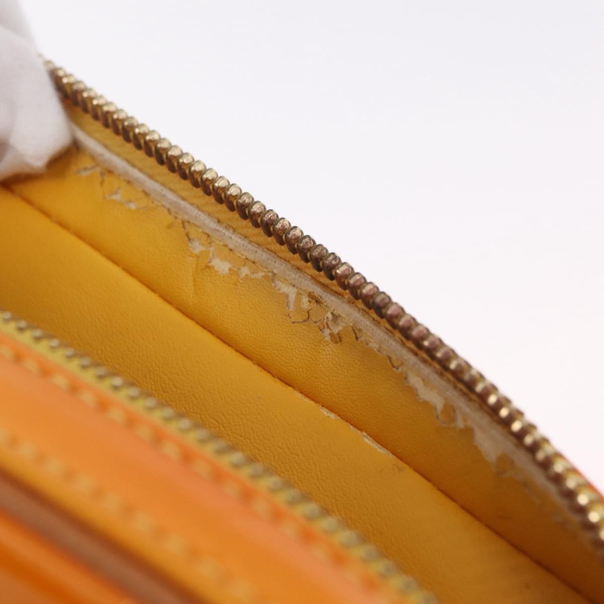 LOUIS VUITTON Monogram Vernis Christy MM Shoulder Bag Jaune M91108 Auth mr3084A