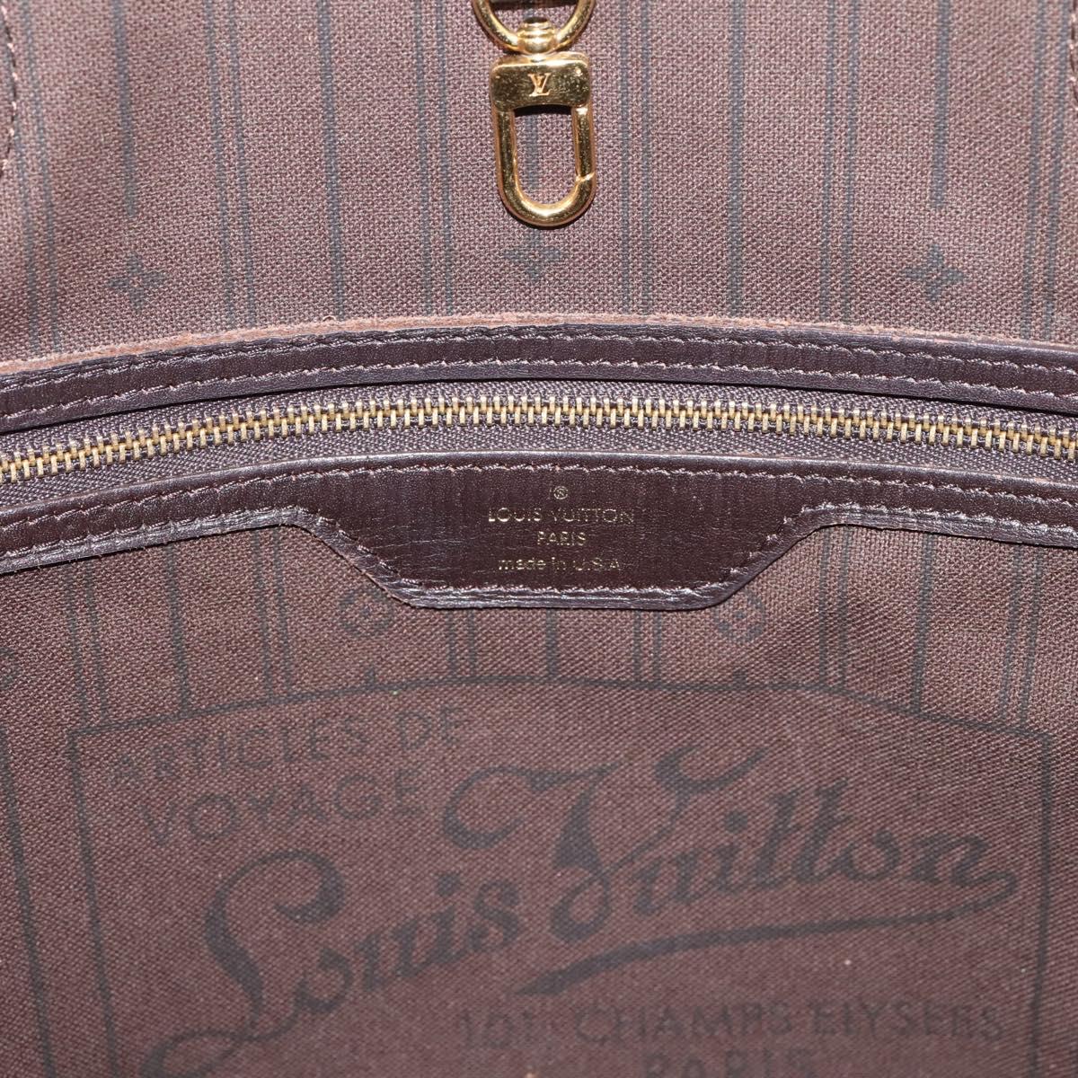 LOUIS VUITTON Monogram Idylle Neverfull MM Tote Bag Fuzan M40513 LV Auth mr3086
