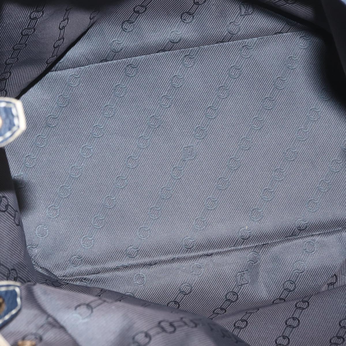 LOUIS VUITTON Tobago T&B Shoe Bag Hand Bag Leather Navy M95149 LV Auth mr3089A