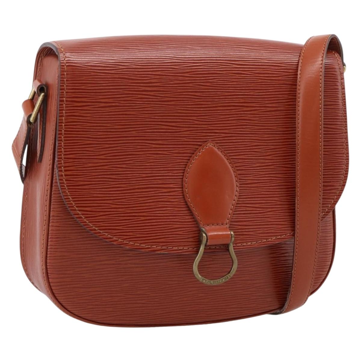 LOUIS VUITTON Epi Saint Cloud GM Shoulder Bag Brown M52193 LV Auth mr3090A