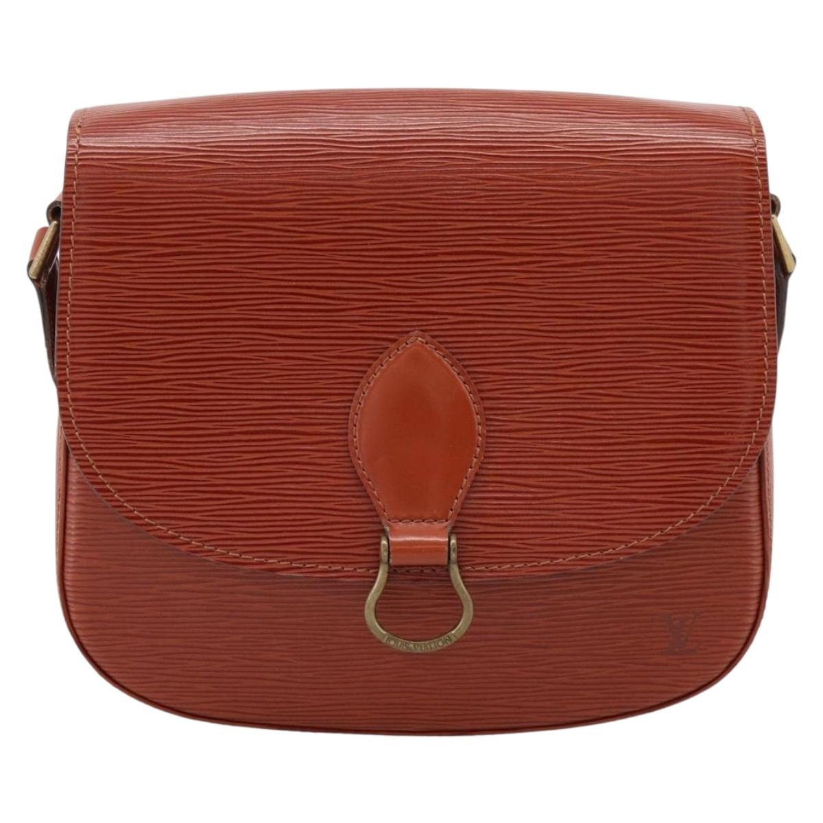 LOUIS VUITTON Epi Saint Cloud GM Shoulder Bag Brown M52193 LV Auth mr3090A