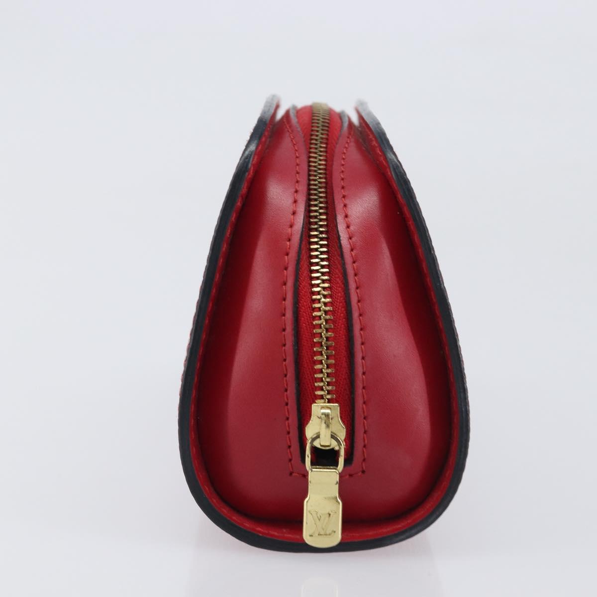 LOUIS VUITTON Epi Dauphine PM Pouch Red M48447 LV Auth mr3092