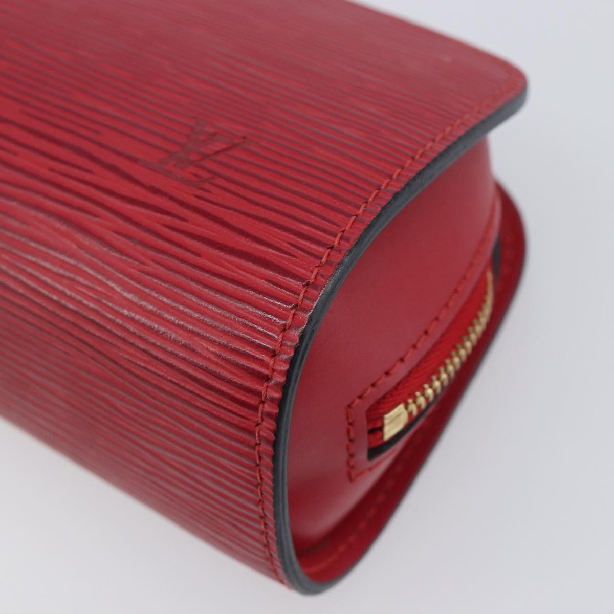 LOUIS VUITTON Epi Dauphine PM Pouch Red M48447 LV Auth mr3092