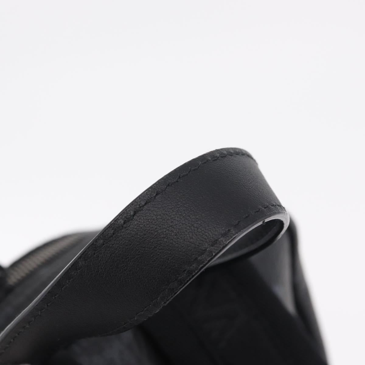 MCM Vicetos Backpack PVC Leather Black Auth mr3096A