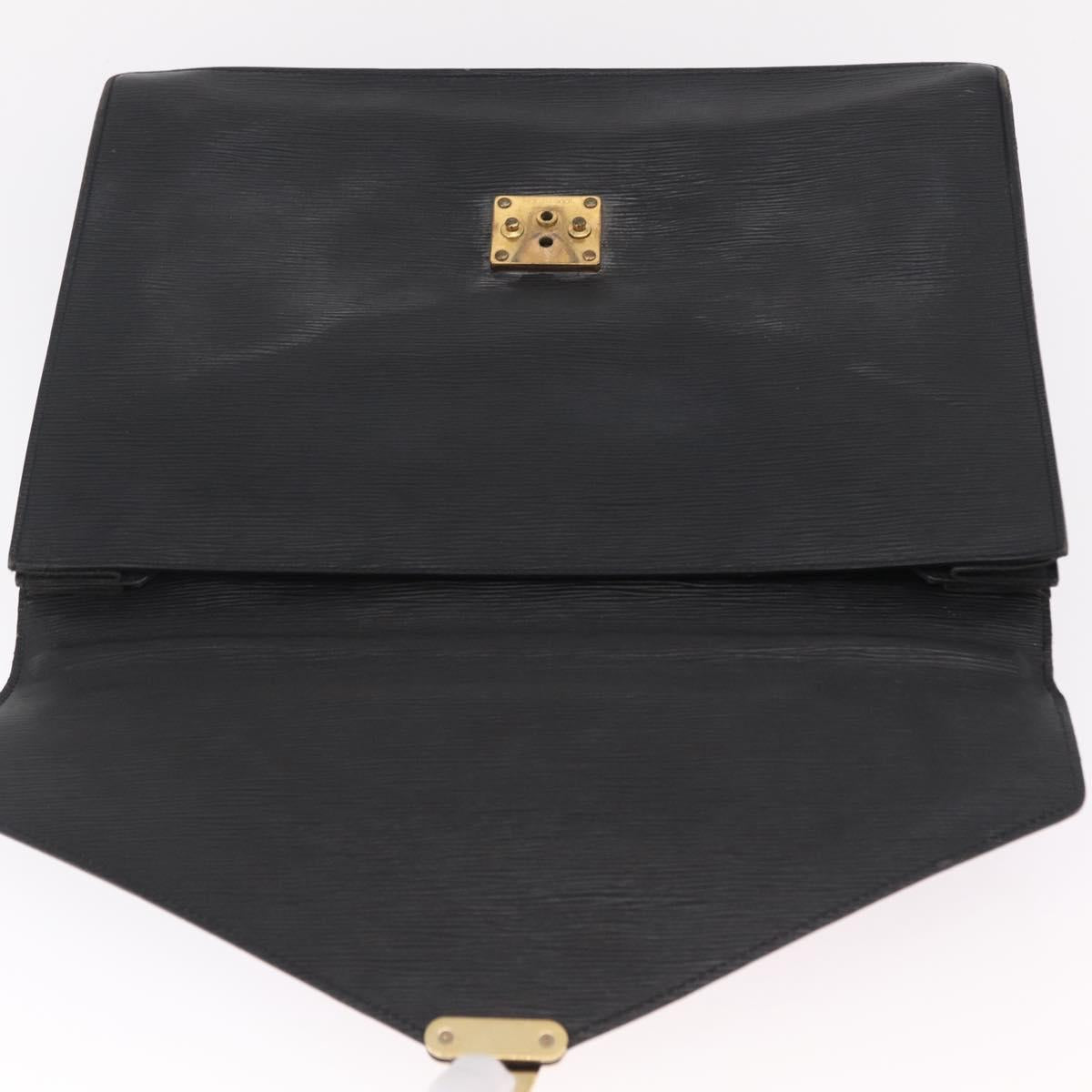 LOUIS VUITTON Epi Serviette Conseiller Briefcase Black M54422 LV Auth mr3099