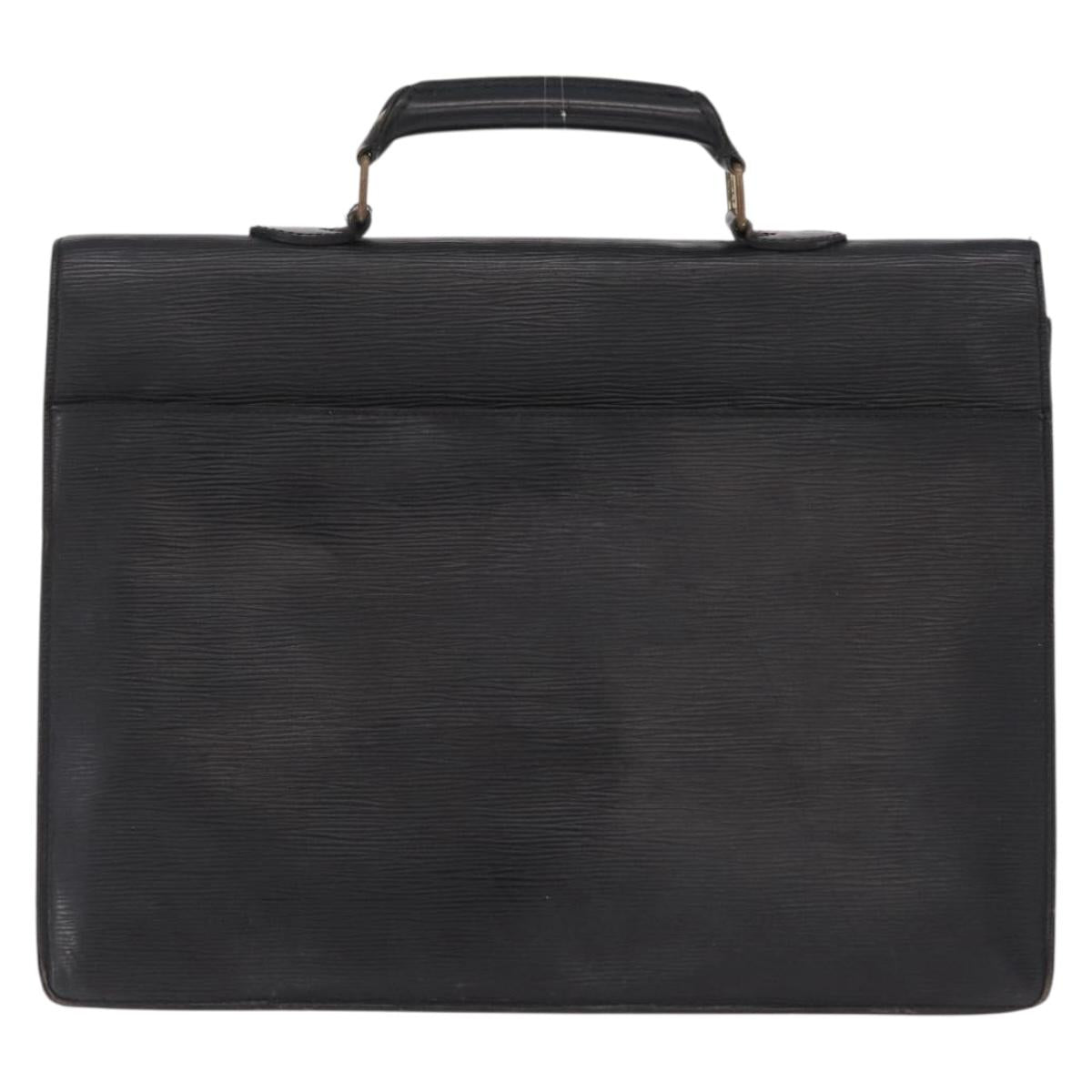 LOUIS VUITTON Epi Serviette Conseiller Briefcase Black M54422 LV Auth mr3099
